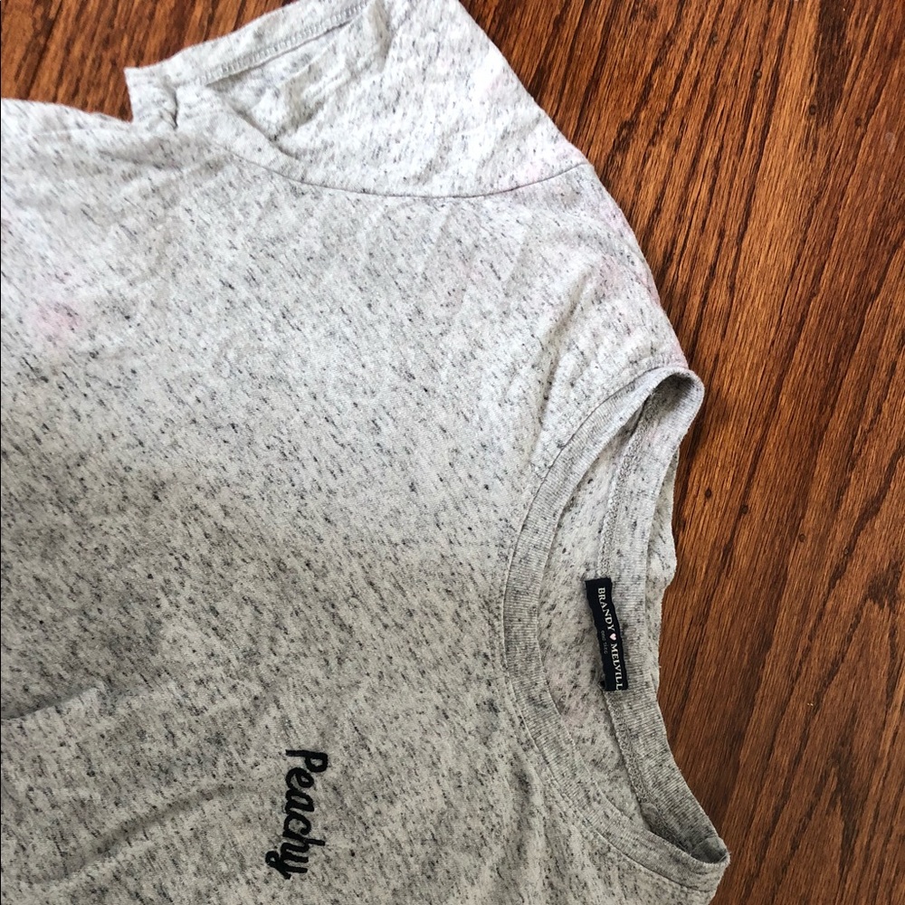 brandy melville peachy shirt